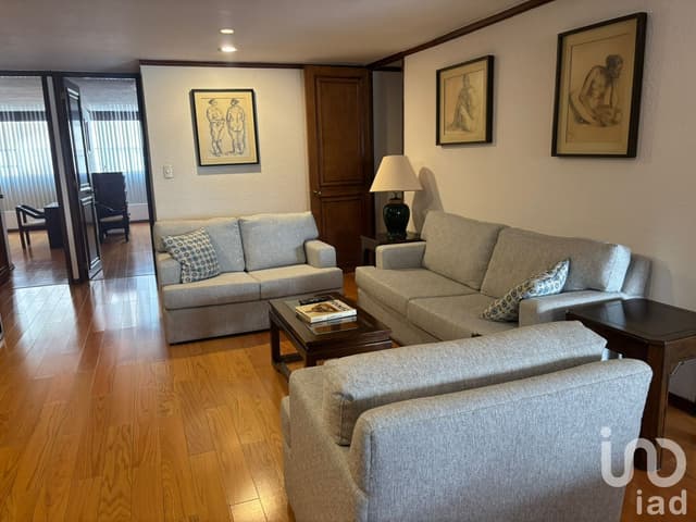 Se renta departamento amueblado con balcón en Galileo Polanco