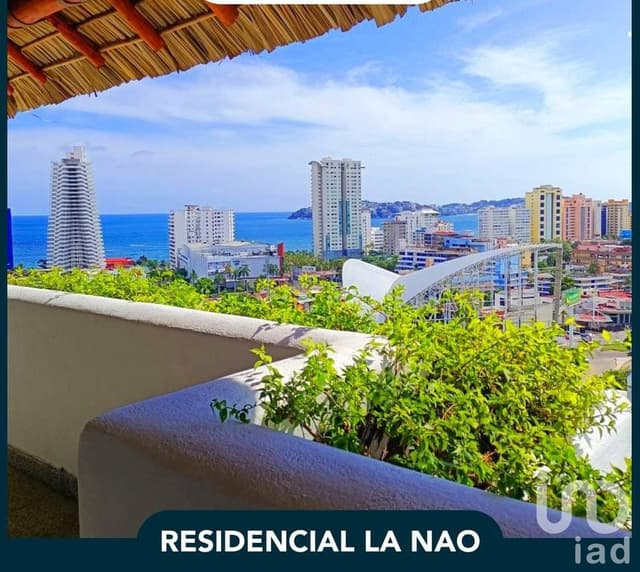 Departamento con vista al Mar Acapulco, Residencial la nao a 5 minutos de costera miguel aleman