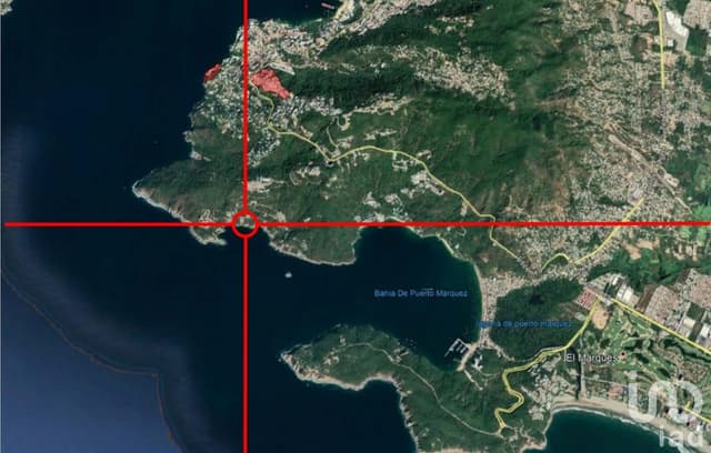 LOTE CON VISTA AL MAR PARA RESIDENCIA O DESARROLLO EN BRISAS DEL MARQUES ACAPULCO