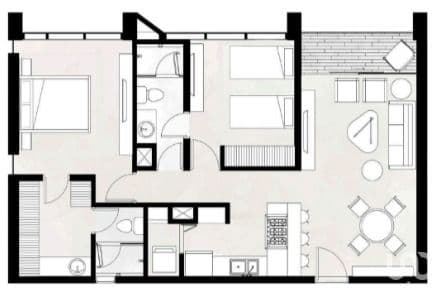 Departamento en en venta en Huasteca, Santa Catarina, Nuevo León