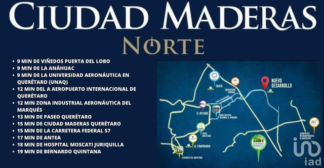 Terreno en Venta en Alkali Ciudad Maderas Norte El Marqués Querétaro