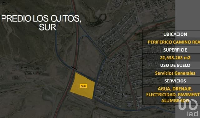 TERRENO INDUSTRIAL EN VENTA PERIFERICO CAMINO REAL SUR VISTA LOS OJITOS